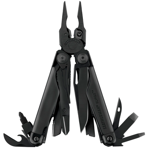 Мультитул пассатижи LEATHERMAN Мультитул LEATHERMAN Surge 830165 Stainless Серебристый с чехлом черный