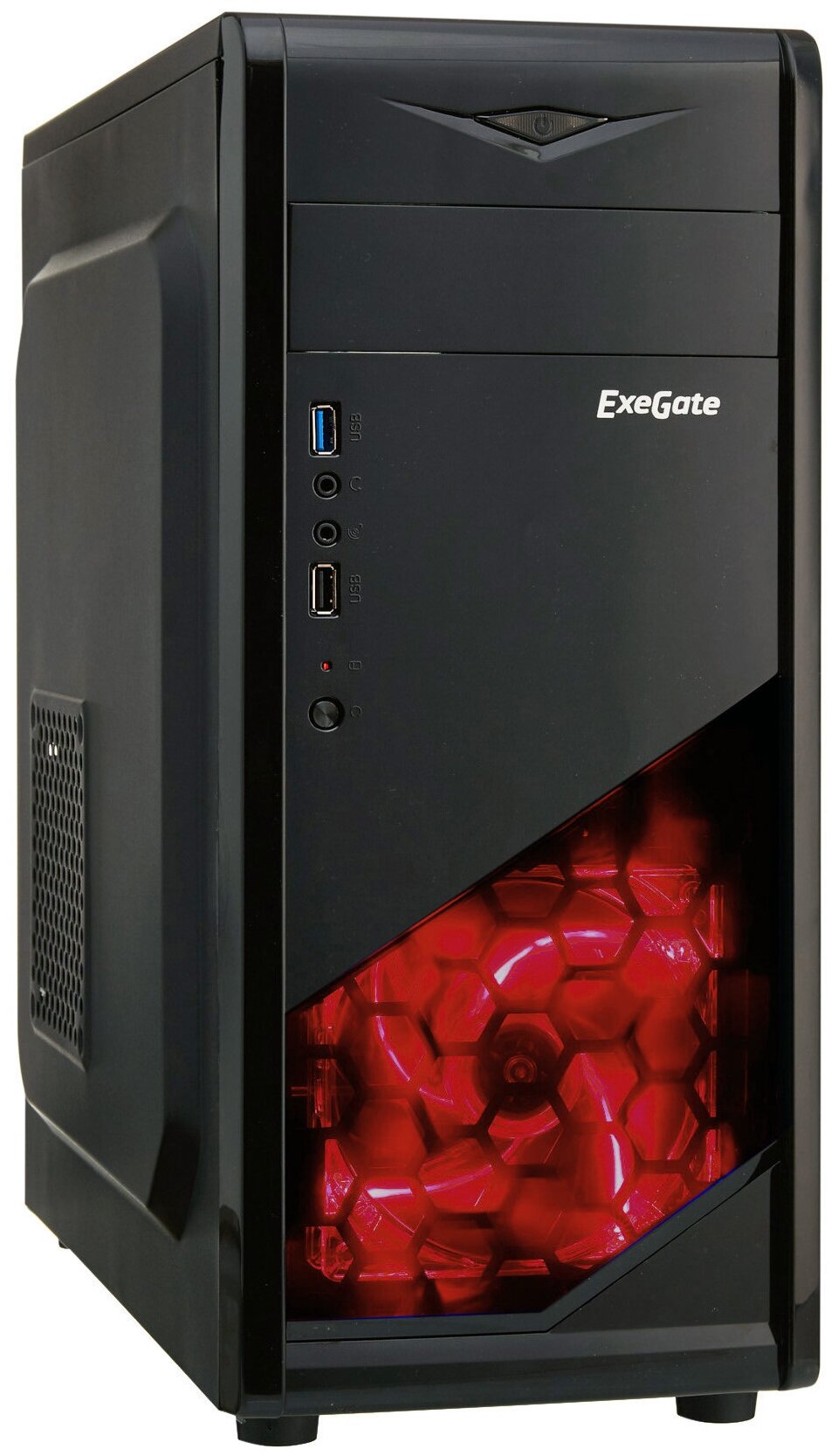 Корпус для компьютера Exegate EX281255RUS EVO-8207 без БП, black - фотография № 1