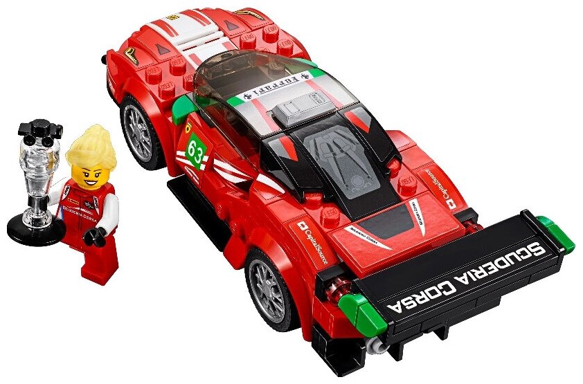 Конструктор LEGO Speed Champions Ferrari 488 GT3 Scuderia Corsa, 179 деталей (75886) - фото №3