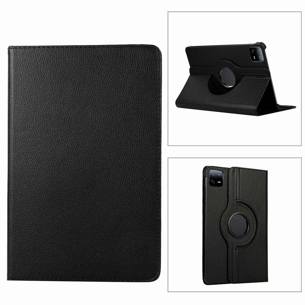 Чехол для планшета Xiaomi Mi Pad 6 / Mi Pad 6 Pro (11 дюймов), с подставкой / поворотный 360 градусов (черный) — фото 1