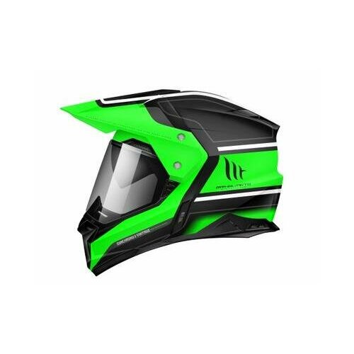 Шлем MT SYNCHRONY DUO SPORT VINTAGE (M, Gloss Black Fluo Green)