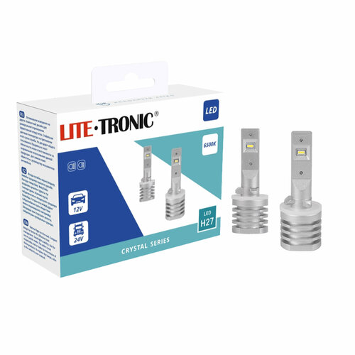 Автолампа светодиодная H27 LITE-TRONIC (комплект) 12/24V CSL LED 6500K