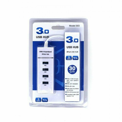 Usb разветвитель usb hub 30 4 порта 131300₽