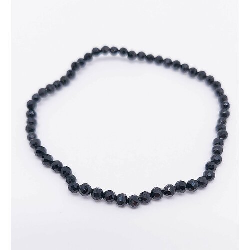 фото Браслет ok, турмалин, 1 шт., размер 16 см, черный