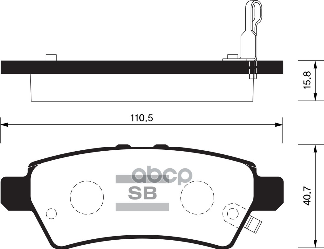 Колодки Тормозные Дисковые, Задние Sangsin brake арт. SP1477