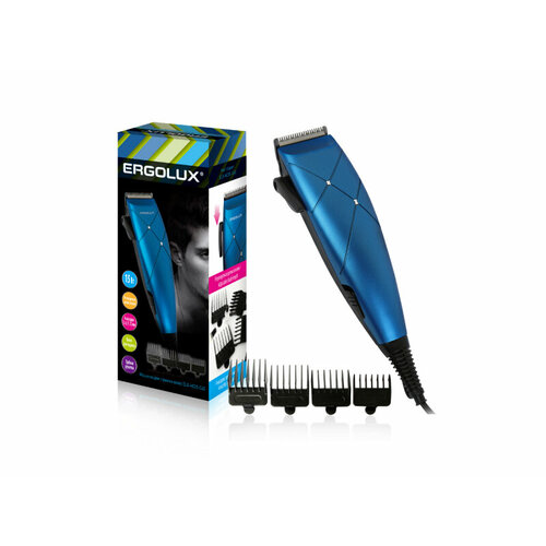 Машинка для стрижки волос ERGOLUX ELX-HC05-C45 черный с синим 205000₽