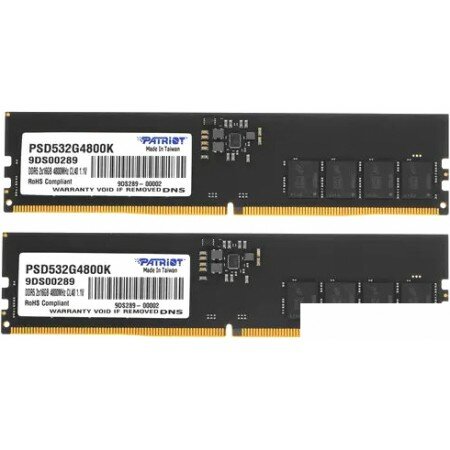 Patriot Signature Line 2x16ГБ DDR5 4800 МГц PSD532G4800K