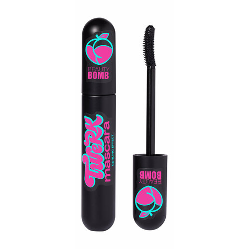 BEAUTY BOMB Тушь для ресниц подкручивающая Twerk Mascara, 8 мл, 01 Черный