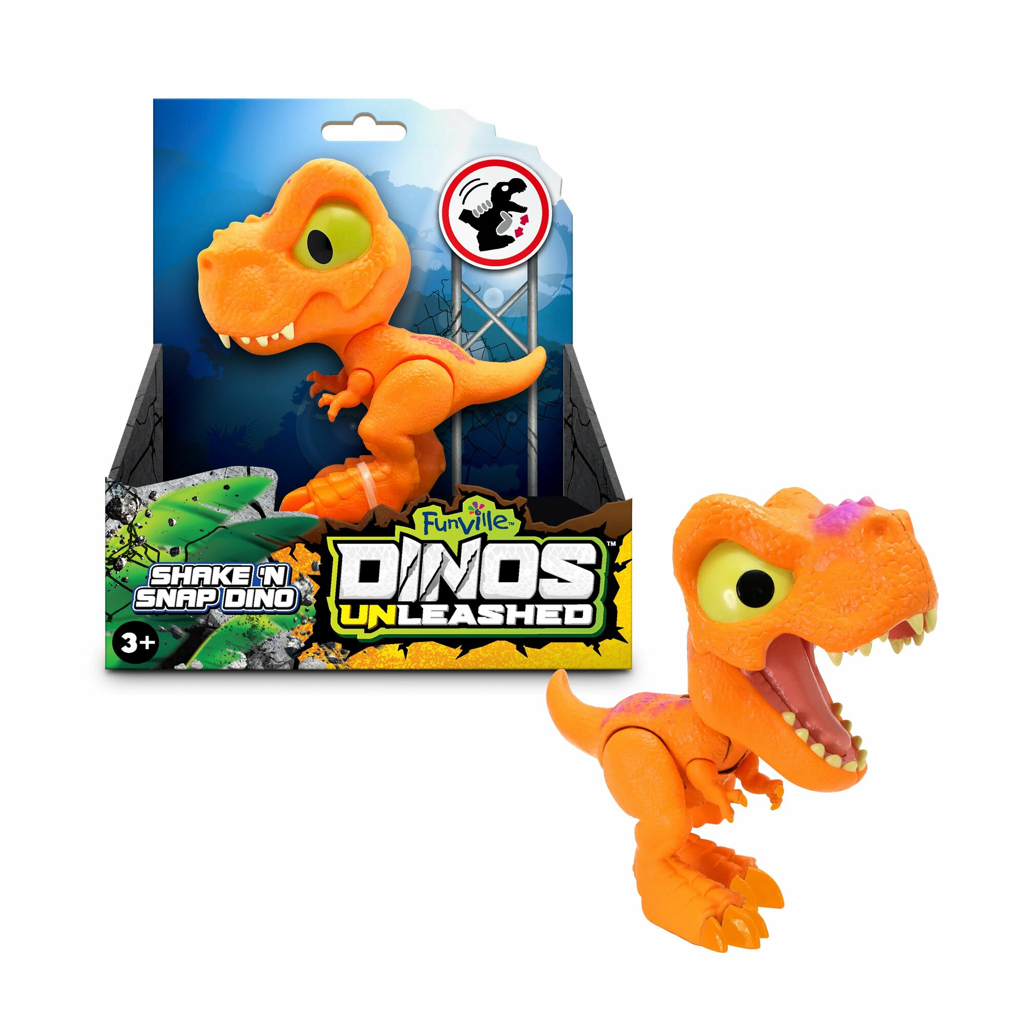 Игрушка Dino Uleashed -фигурка клацающего тираннозавра мини