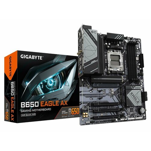 Материнская плата Gigabyte B650 EAGLE AX SocketAM5 AMD B650 4xDDR5 ATX AC97 8ch71 GbLAN RAIDHDMIDP 2399000₽