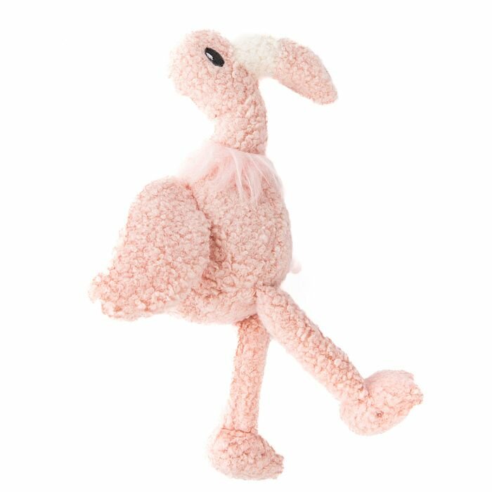 Игрушка Tufflove для собак Фламинго 25 см розовый - фотография № 5