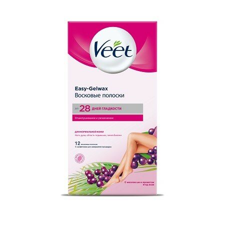 Набор из 3 штук Полоски восковые Veet для нормальной кожи 30г