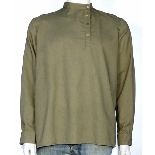 Рубашка День Косоворотки, размер 52, хаки