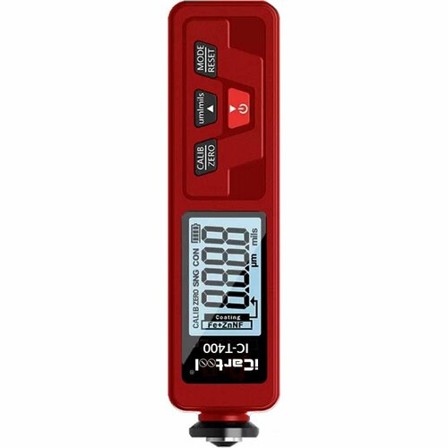 Толщиномер лакокрасочных покрытий iCarTool IC-T400 et360 0 1500μm car paint thickness meter high precision coating thickness gauge for car fe nfe fe zn russian manual