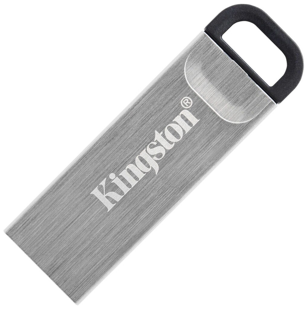 Флешка USB Kingston DataTraveler Kyson, 128 Гб, без колпачка, серебристый