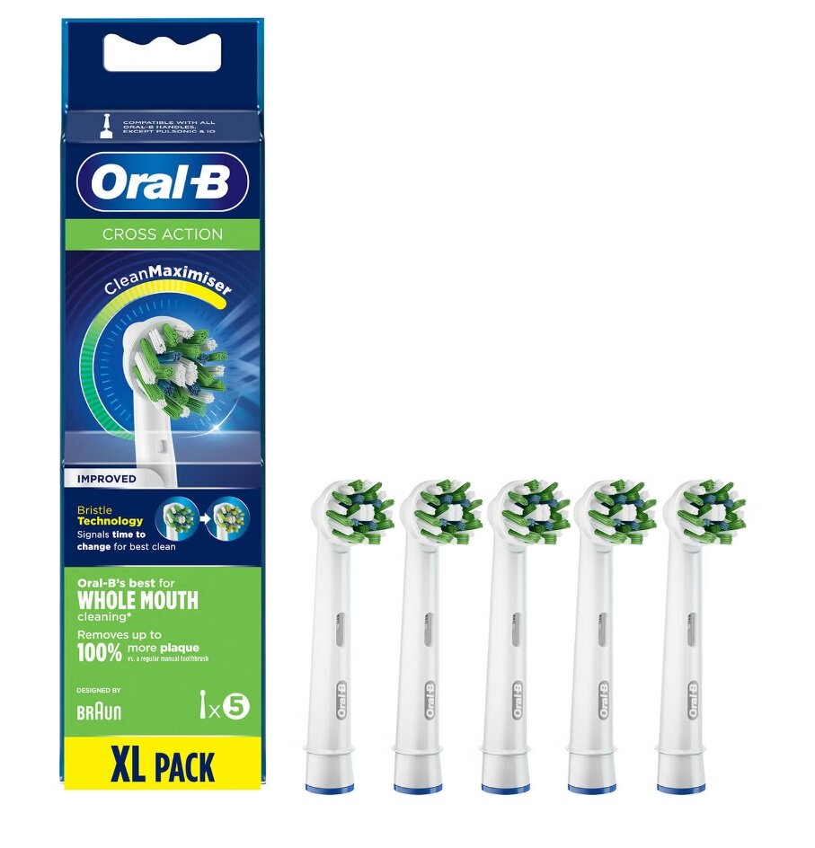 Насадки для электрической зубной щетки Oral-B Cross Action, 5 шт.