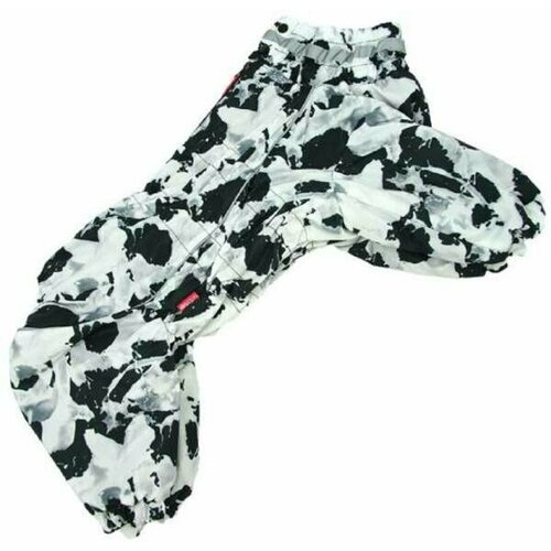 Теплый комбинезон ForMyDogs черный с белым для мальчиков, ФоМайДогс С1 (длина спины 55см, грудь 75см)