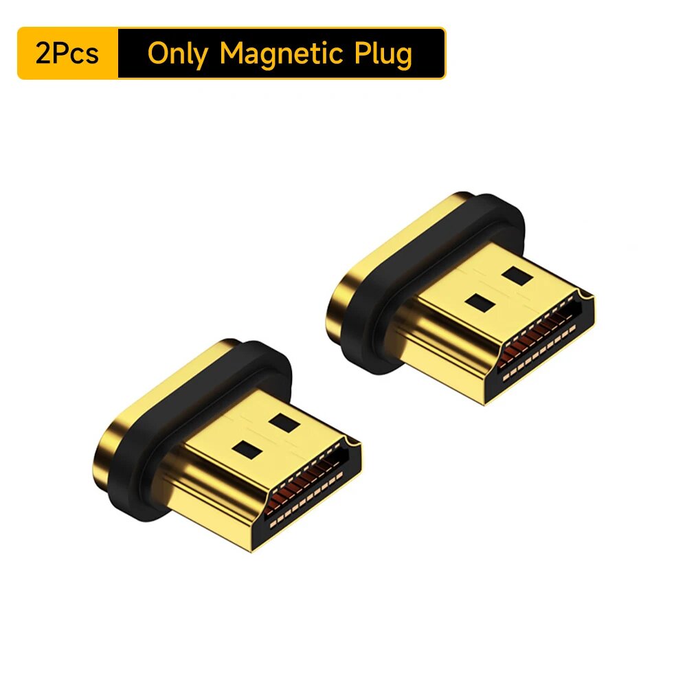 Магнитный HDMI 2.1 адаптер 8K 60 Гц 4K 120 Гц Plug x 2