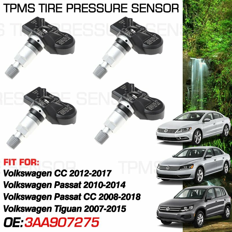 3AA907275 для VW Tiguan 5N 2007-2015 Tiguan Volkswagen Passat CC 2009-2017 VW Passat B7 2010-2014 433 МГц датчик давления в шинах, 1 PC