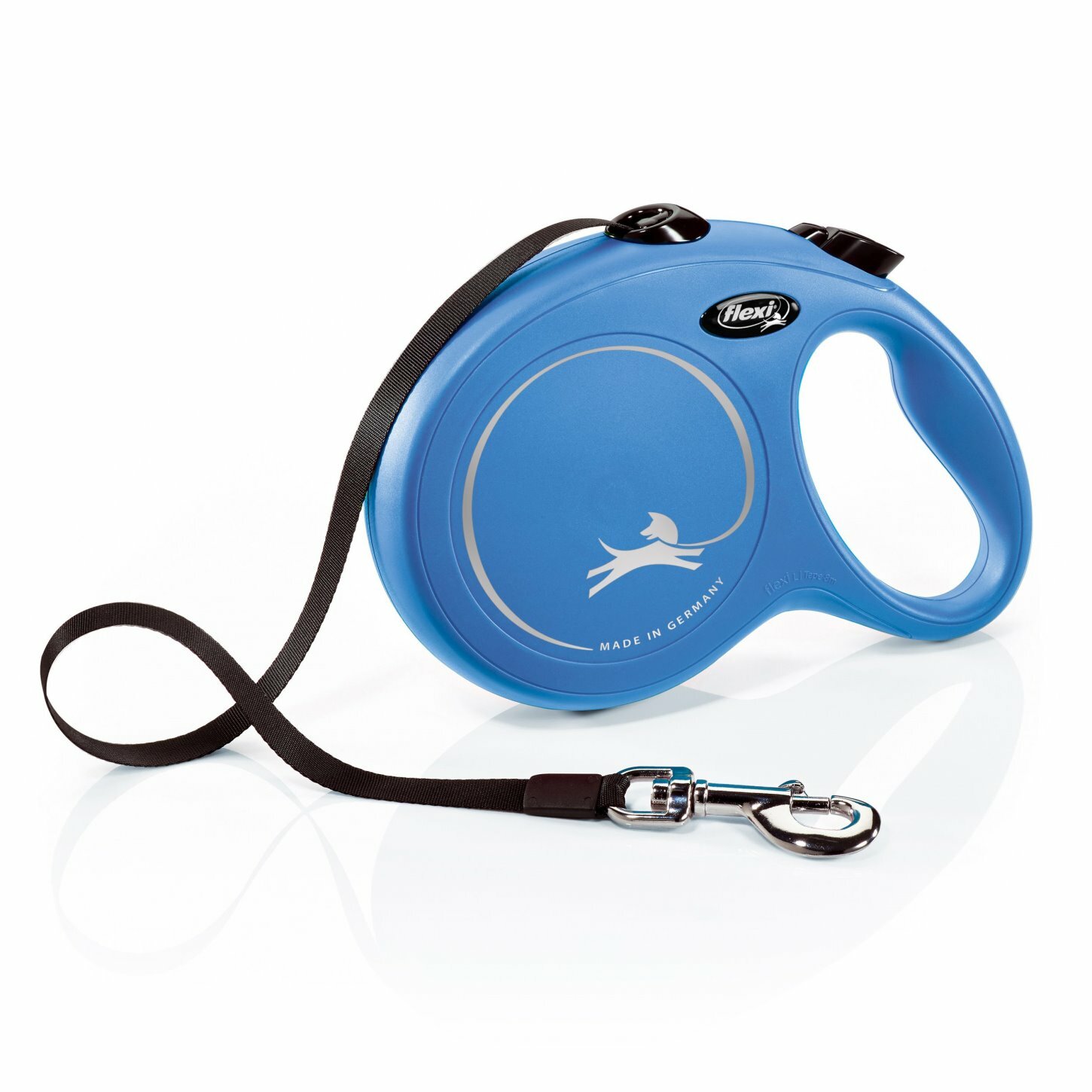 Поводок-рулетка Flexi New Classic tape L 8m 50 kg blue