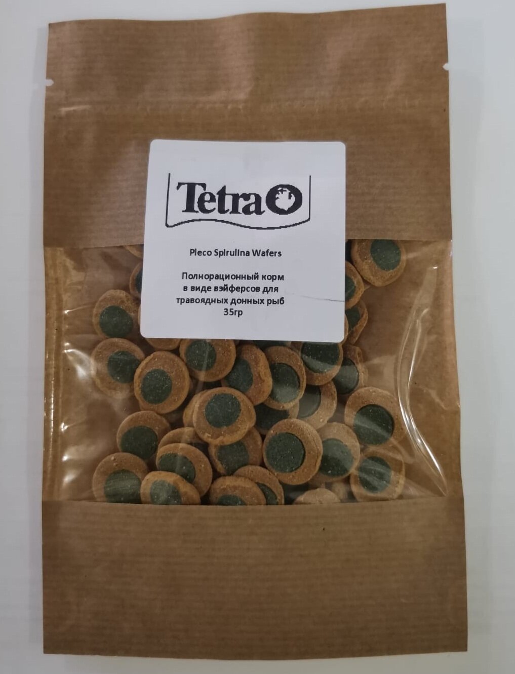 Корм для рыб Tetra Pleco Spirulina Wafers 35г/835мл таблетки