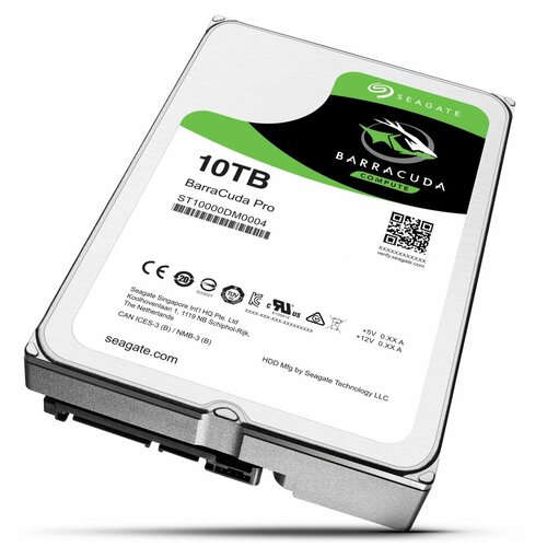 Жесткий диск Seagate BarraCuda Pro 10Tb 35 7200rpm SATA 6GBs ST10000DM0004 21900₽