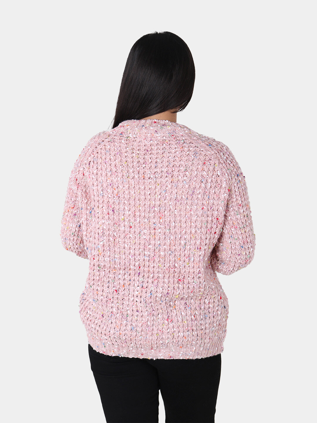 Джемпер , размер One Size, розовый, — фото 1