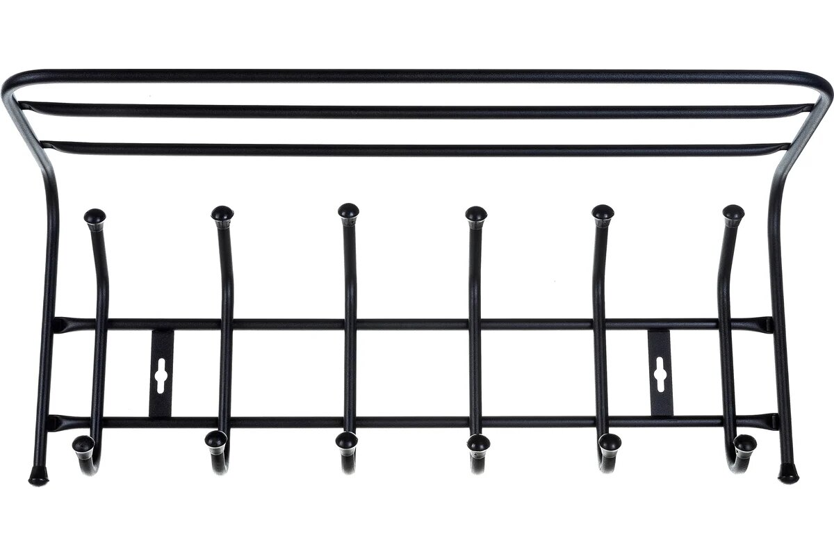 Nika Вешалка настенная ВП6 ВП6М/Ч черный