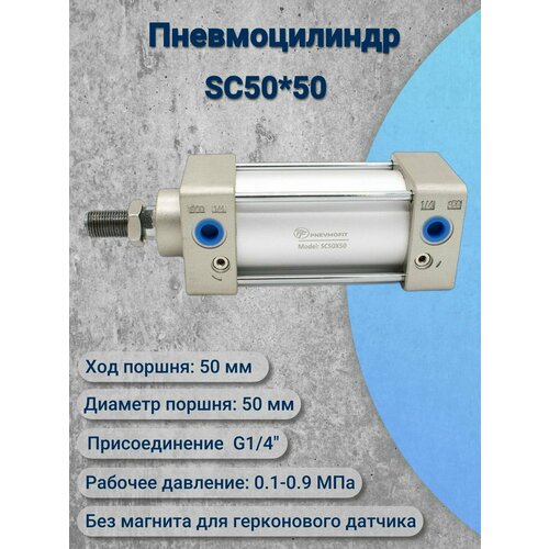 фото Пневмоцилиндр sc50*50s pnevmofit