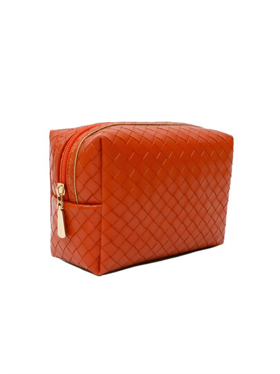 Косметичка ширина: 8 см., высота: 14 см., длина: 16 см., , оранжевый — фото 1