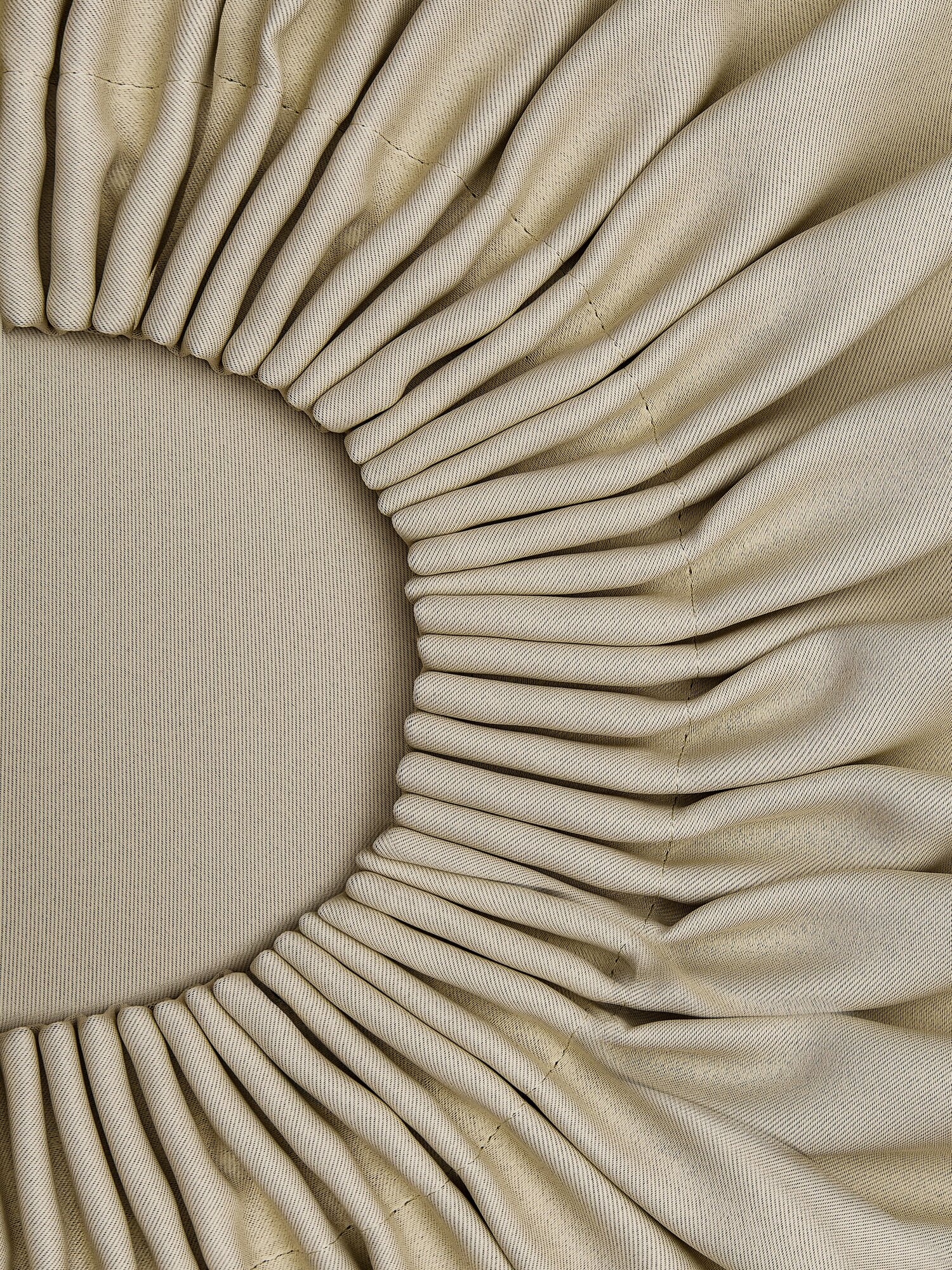 Интерьерные шторы блэкаут DO HOUSE молочные однотонные, плотные, короткие, для кухни, 135х170 см, 2 шт. — фото 1