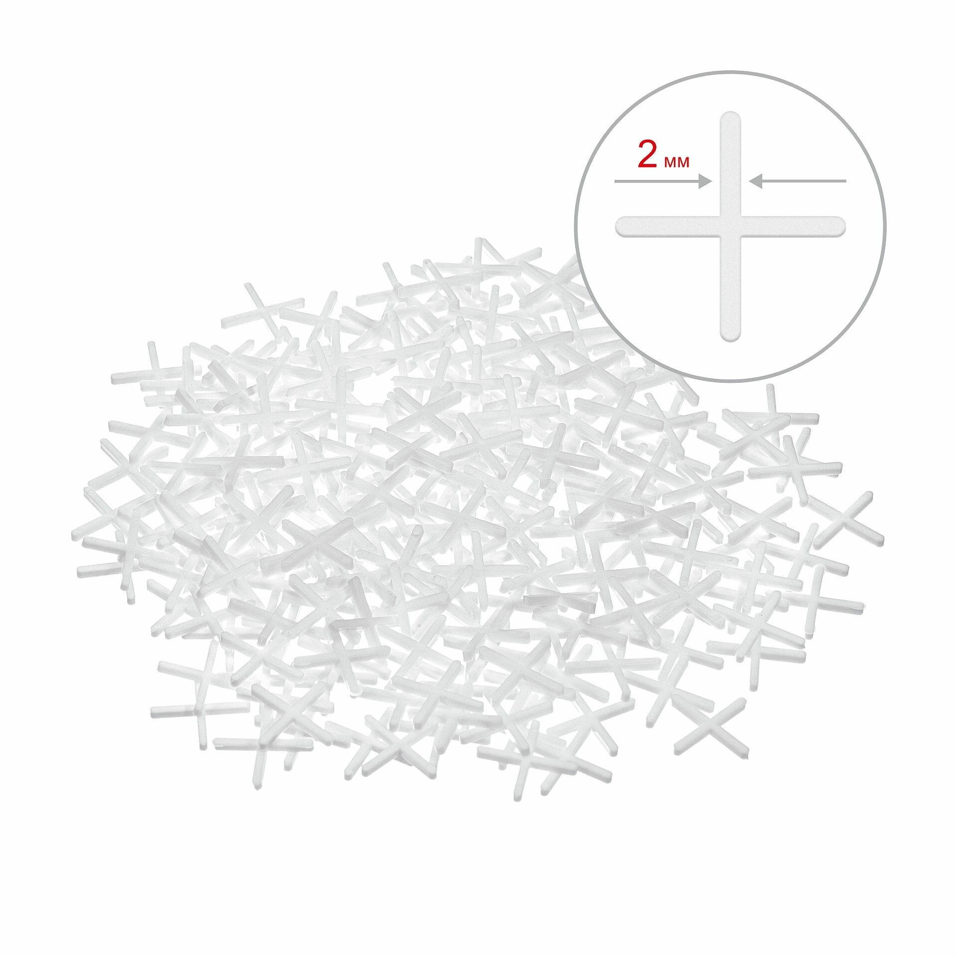 Крестики для плитки STAYER 2 мм 200 штук 3380-2