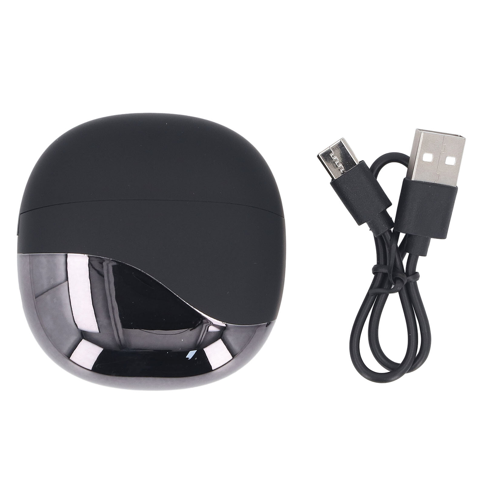 Наушники беспроводной Bluetooth шумоподавляющий отмену под открытым небом проводник для анализа AI Power Power Digital Display на ушных наушниках для перевода конференции черный