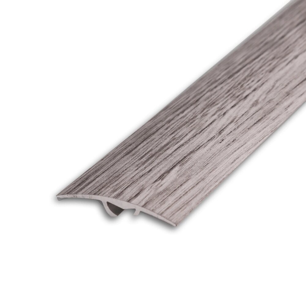 Порог алюминиевый разноуровневый 900х43 мм Дуб Мелфорд грей