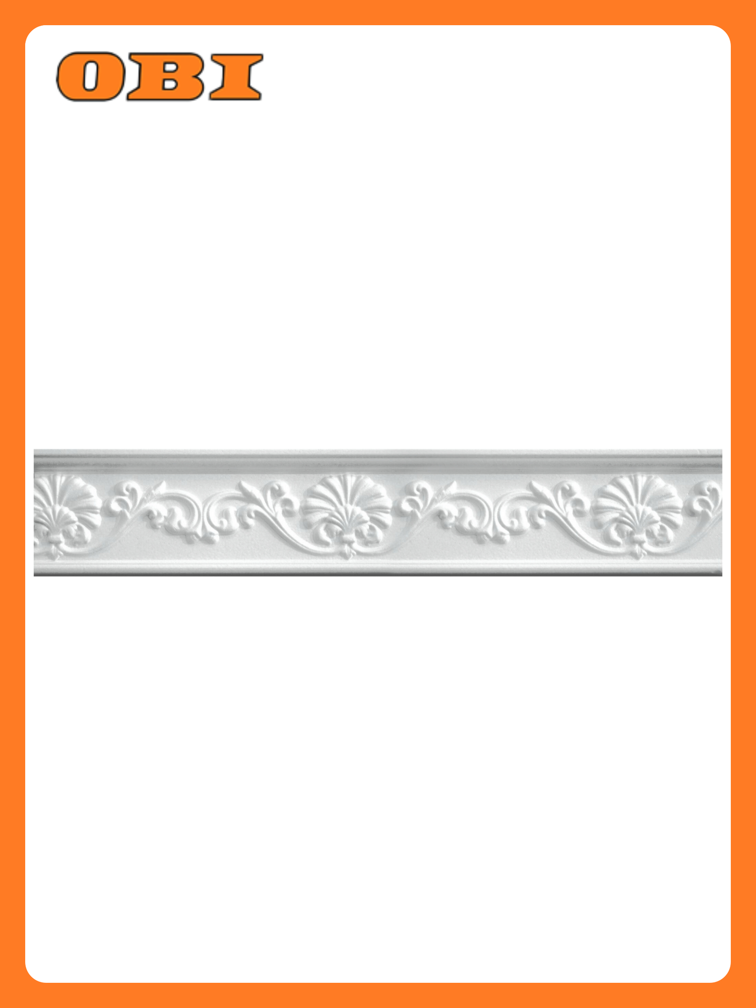 Плинтус потолочный SOLID С642/80 200х8х25 см белый