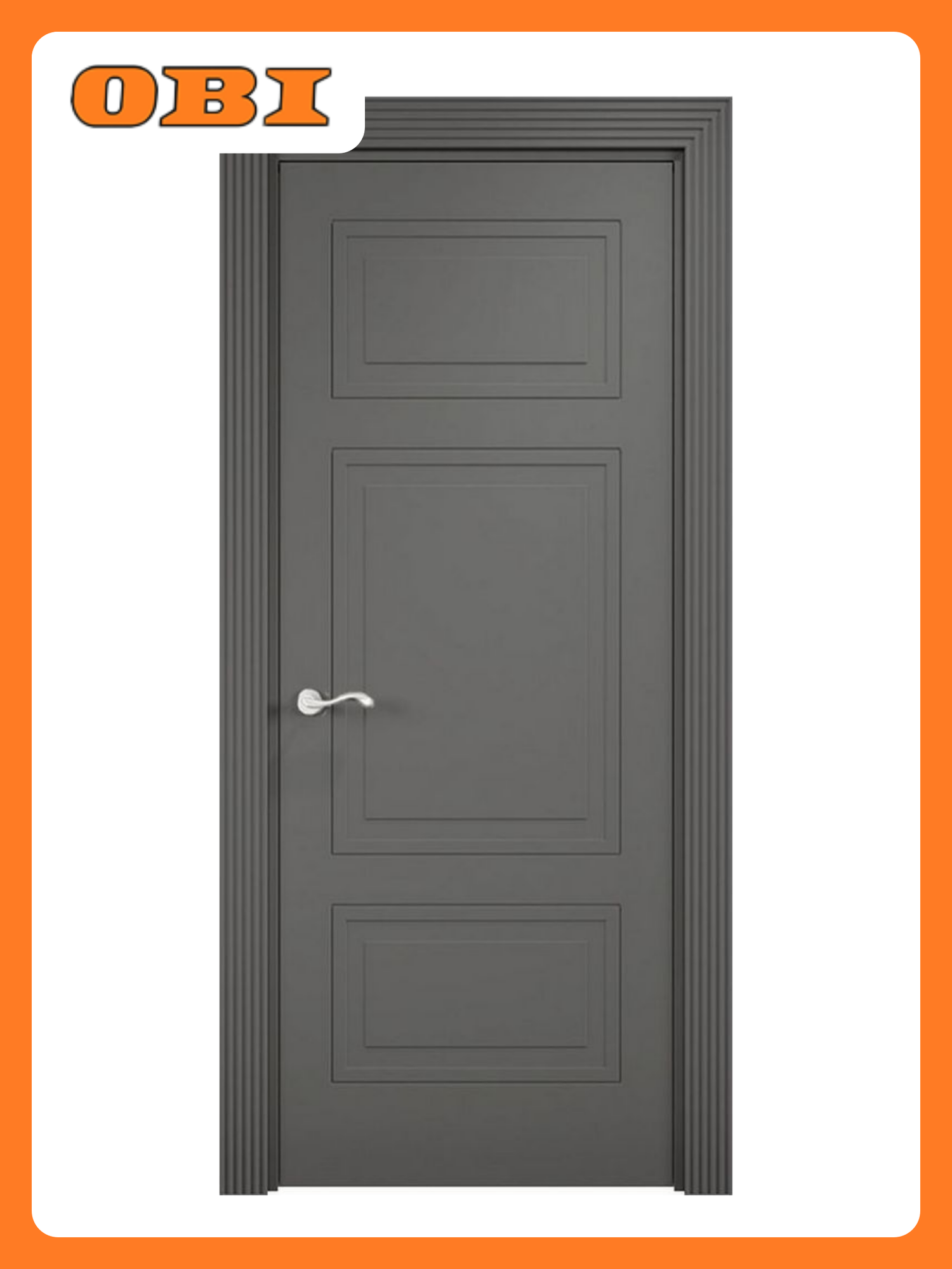 Межкомнатная дверь глухая универсальная ширина 80см высота 200см