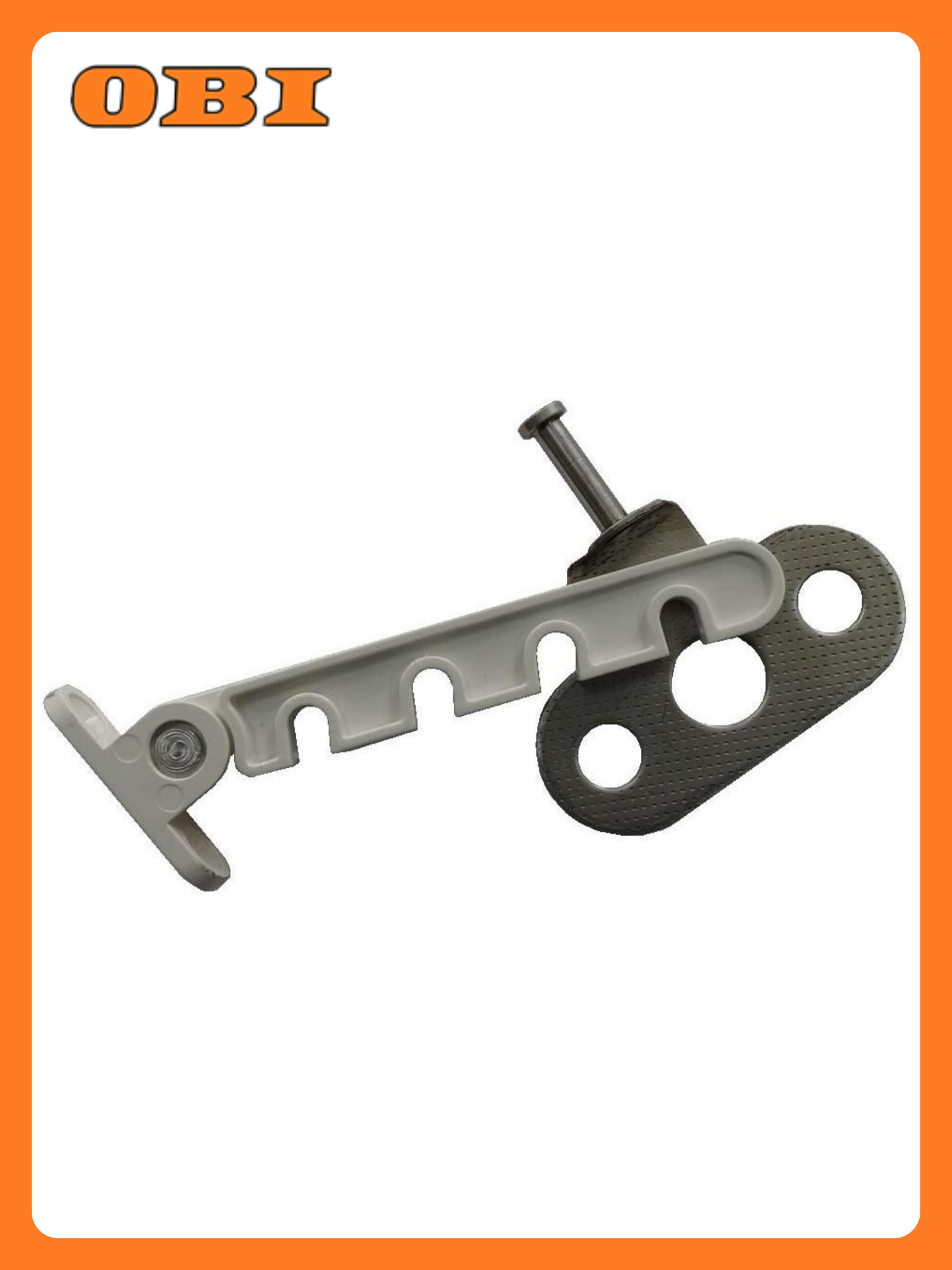 Оконный ограничитель Левша У1-5649. БЦ 4-позиционный белый оцинкованный с гребенкой