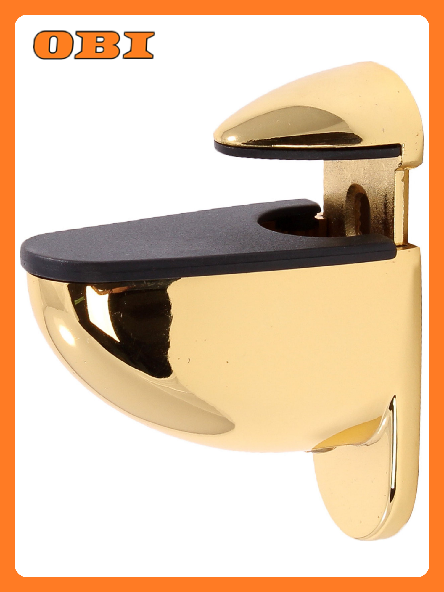 Кронштейн Larvij Пеликан для полок металл золотистый 220x30x100мм