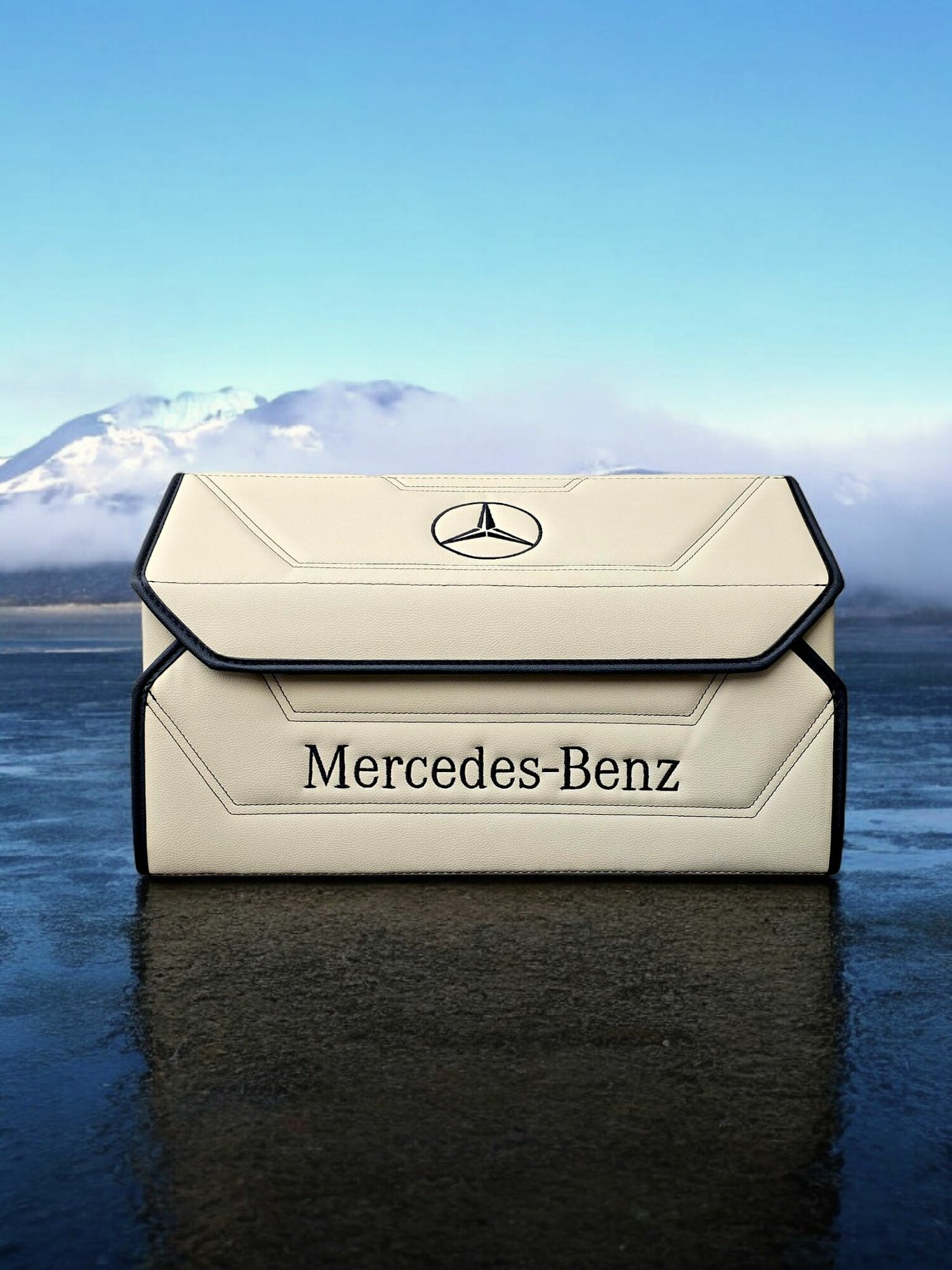 Органайзер в багажник для автомобиля Mercedes-benz, бежевый 50 см