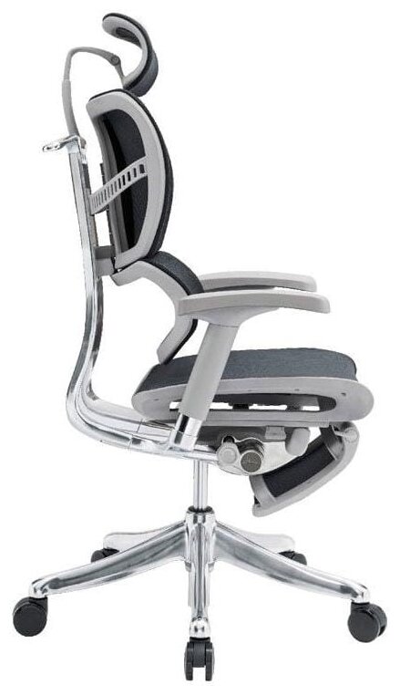 Кресло Expert Fly с выдвигаемой подножкой Металл Серый Серый - фотография № 6