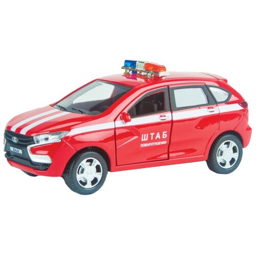 Легковой автомобиль Autogrand Lada Xray Пожарная охрана (68269) 1:36, 16.5 см, красный