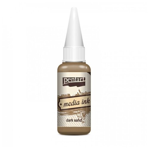 Алкогольные чернила тёмный песок (Dark Sand) 20 мл, Pentart
