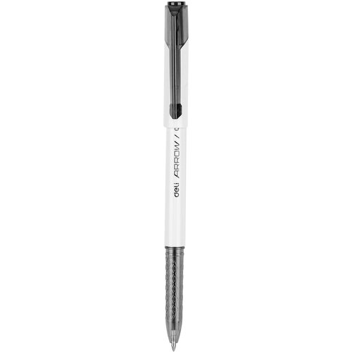 Ручка шариков. Deli Arrow EQ23-BK белый/черный d=0.7мм черн. черн. (1шт)