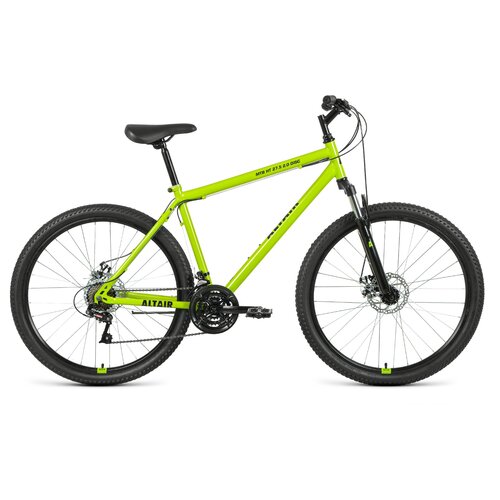 Горный (MTB) велосипед ALTAIR MTB HT 27.5 2.0 Disc (2021) зеленый/черный 17 (требует финальной сборки) горный mtb велосипед altair mtb ht 20 low 2021 розовый белый 10 5 требует финальной сборки