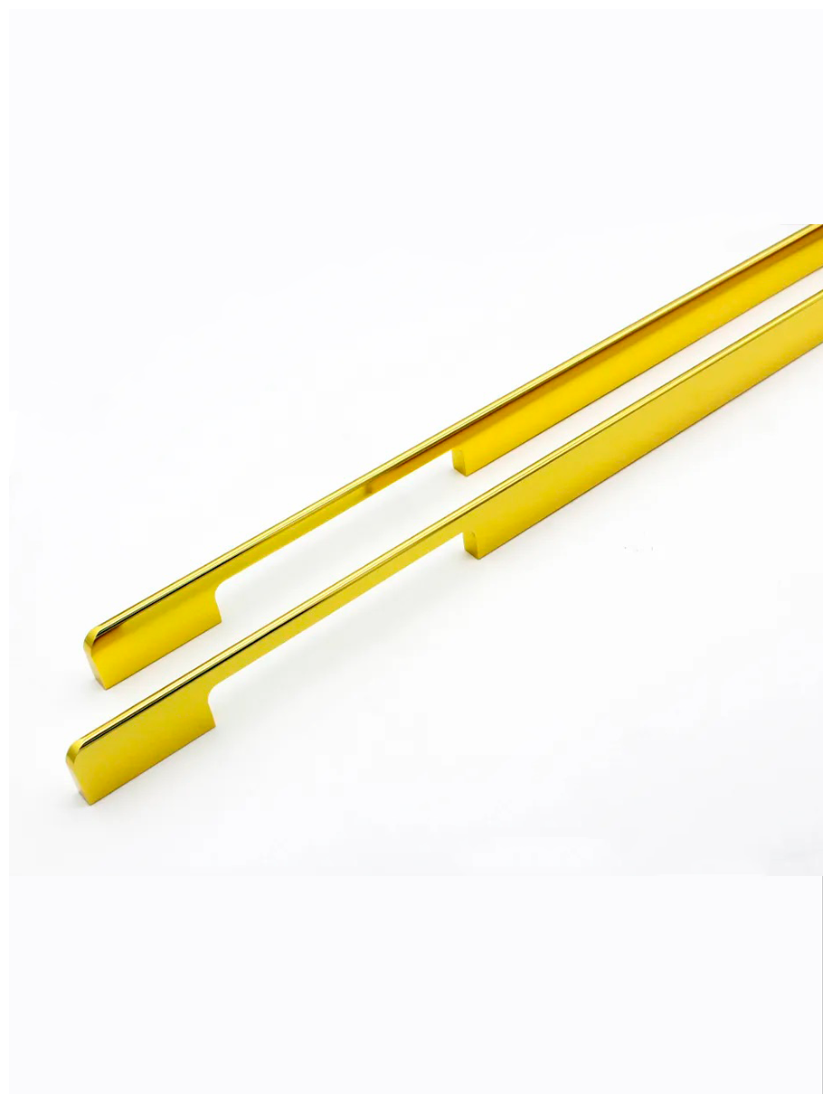Мебельная ручка дизайнерская, универсальная для кухни, для шкафа, для комода №160-960 (1000) мм золото (1 шт) - фотография № 4