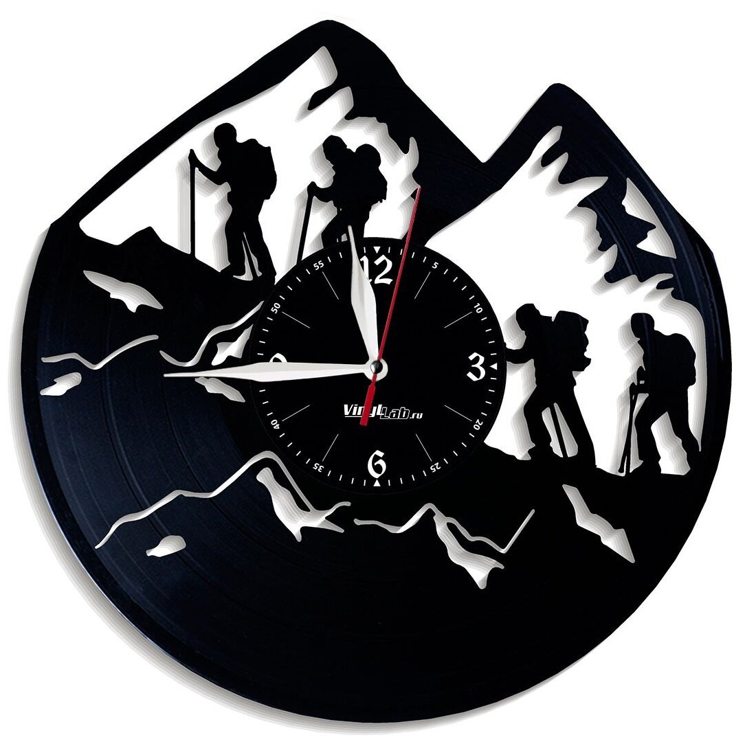 Часы из виниловой пластинки (c) VinylLab Альпинизм