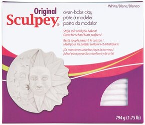 Полимерная глина Sculpey Original S2 (белый), 794г