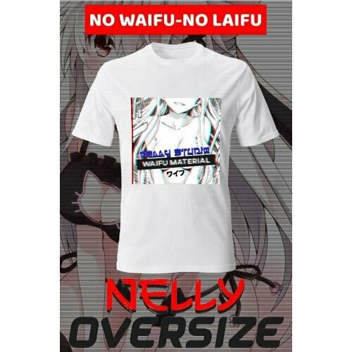 фото Футболка, размер 52, черный, синий nelly studio