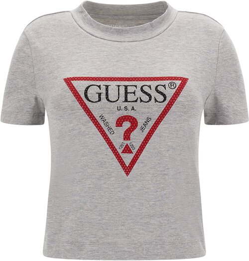 Футболка GUESS, размер 48/L, серый