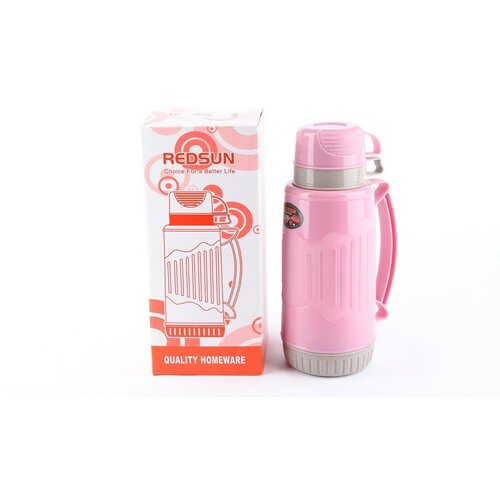 Термос 1л 2644Н-8, цвет розовый